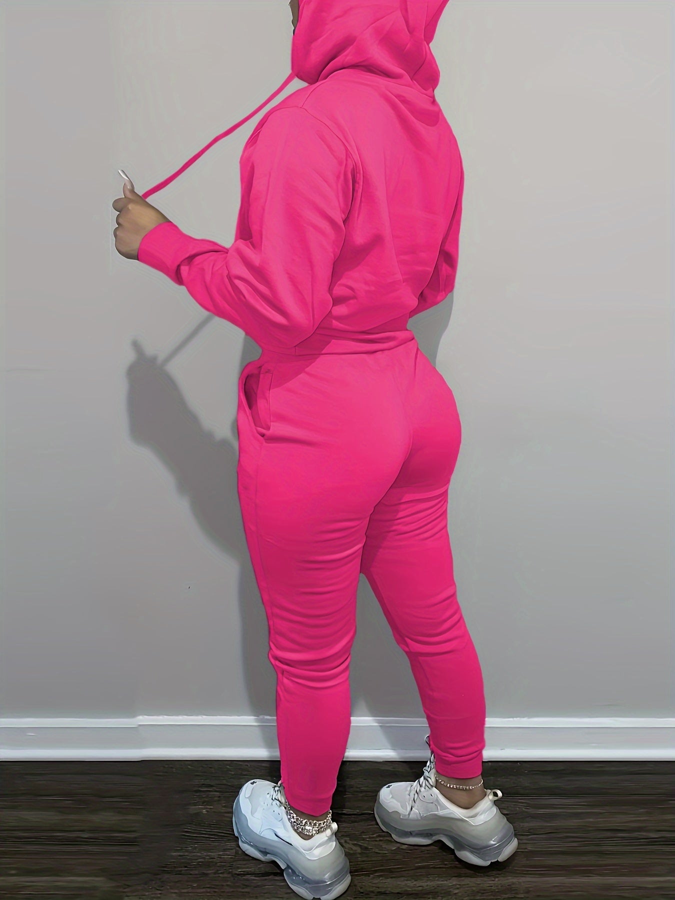 Women’s Relaxed Hoodie & Sweatpants Set – Casual Two-Piece Loungewear