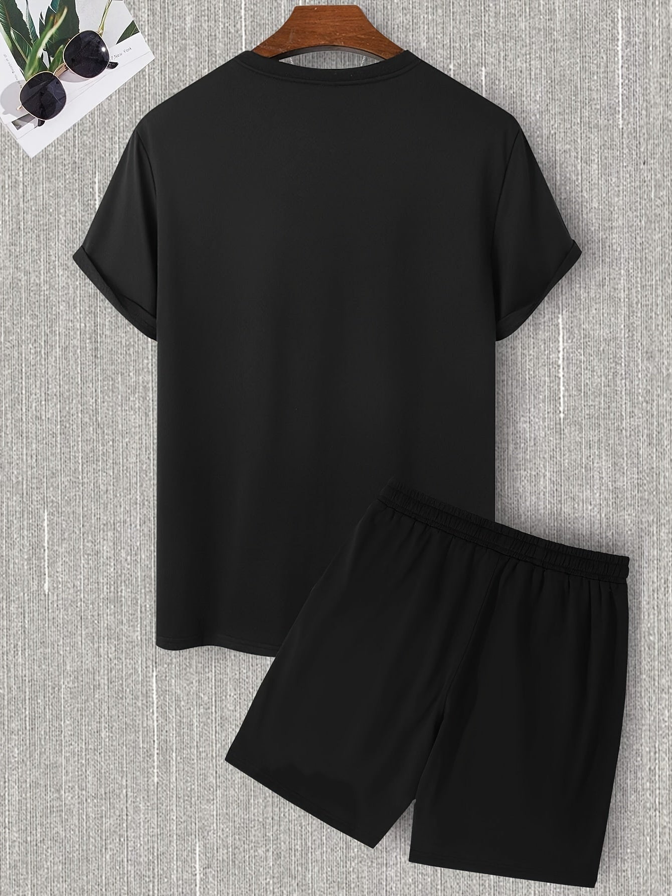 Seagull Graphic Loungewear 2 Piece Set – Comfortable Crew Neck & Shorts for Summer