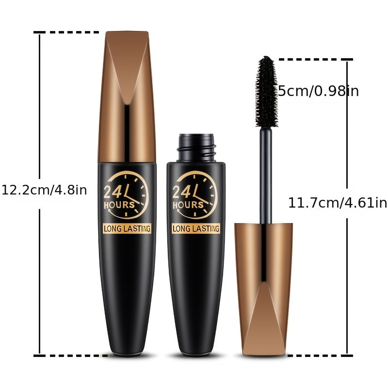 1pc 24Hours Long-Lasting Waterproof Black Mascara
