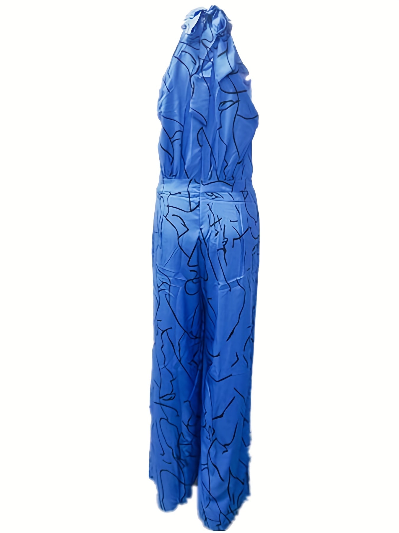 Glam Sway Elegant Waist Halter Jumpsuit