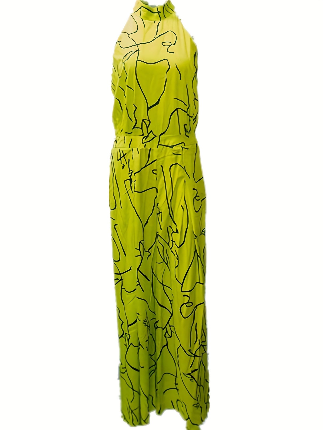 Glam Sway Elegant Waist Halter Jumpsuit
