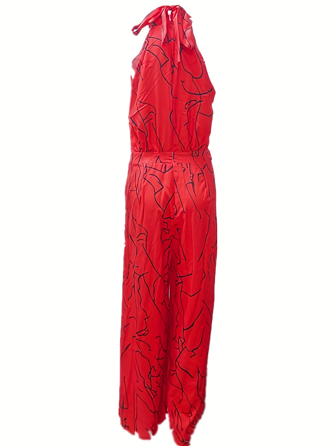 Glam Sway Elegant Waist Halter Jumpsuit