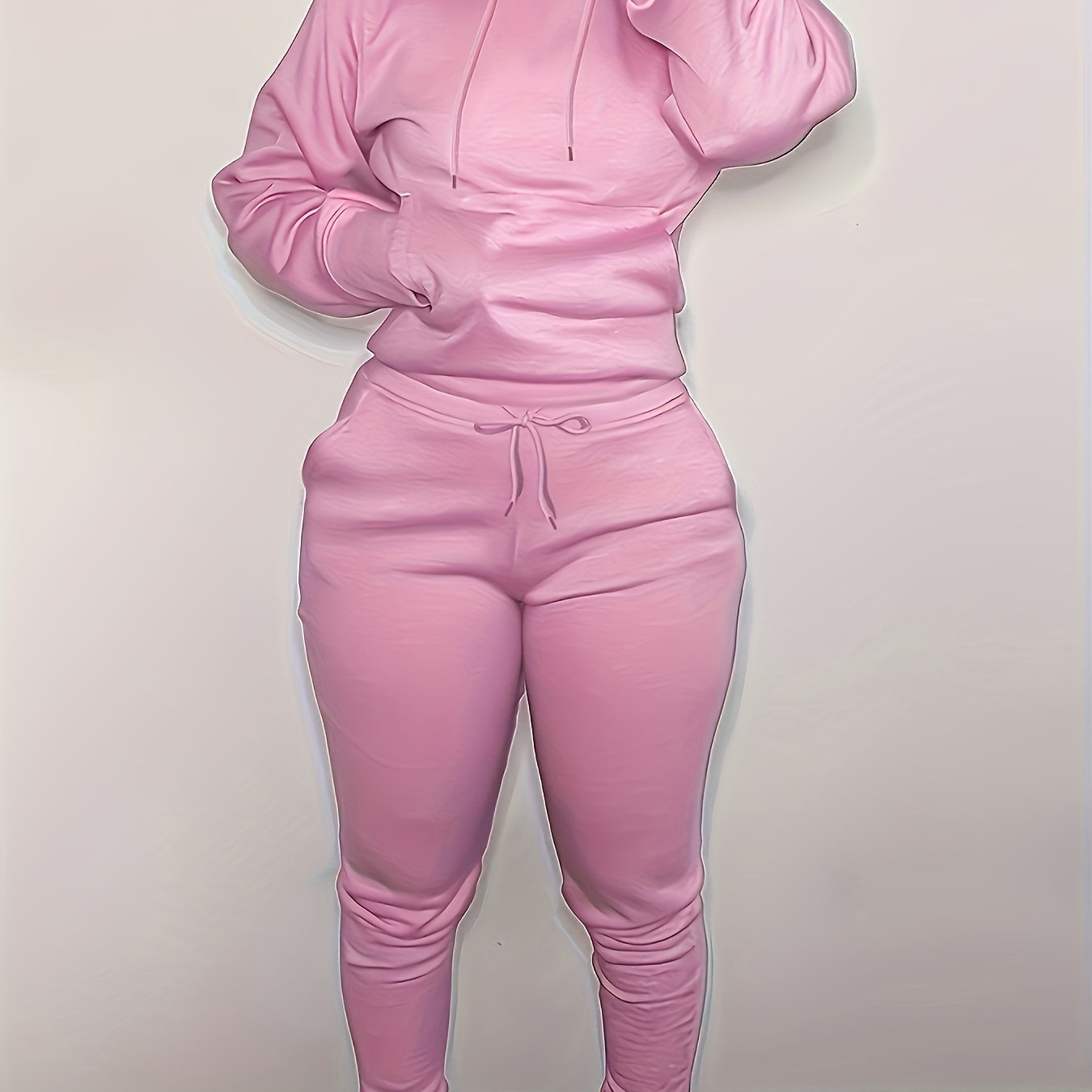 Women’s Relaxed Hoodie & Sweatpants Set – Casual Two-Piece Loungewear