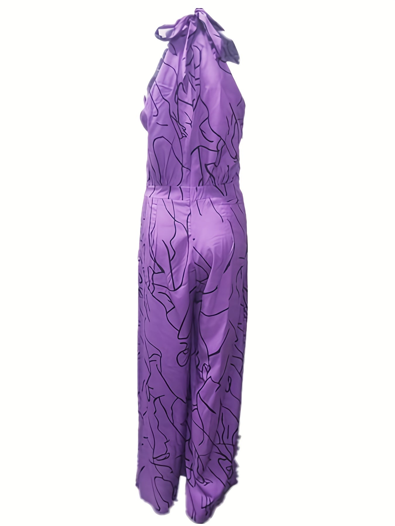 Glam Sway Elegant Waist Halter Jumpsuit