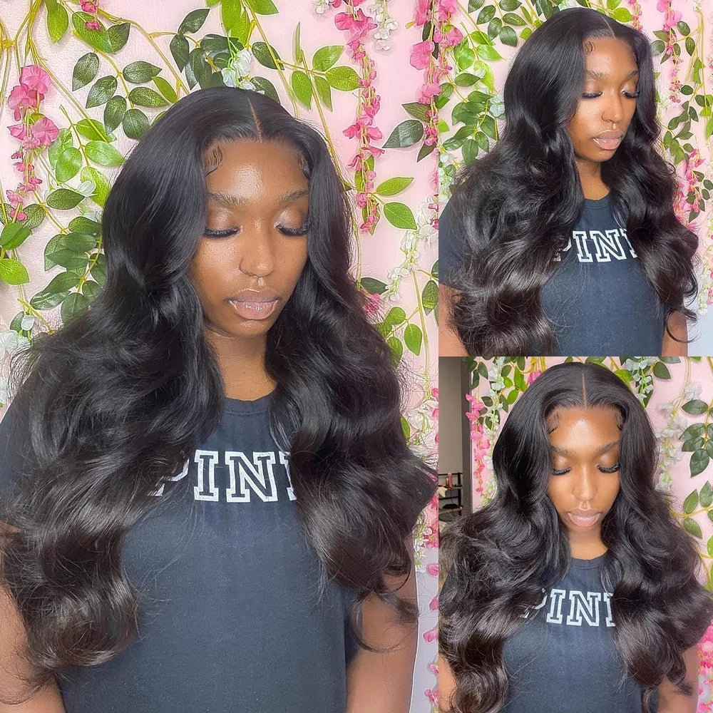 Wear And Go Glueless Human Hair Wigs Preplucked Brazilian Body Wave Ready To Wear