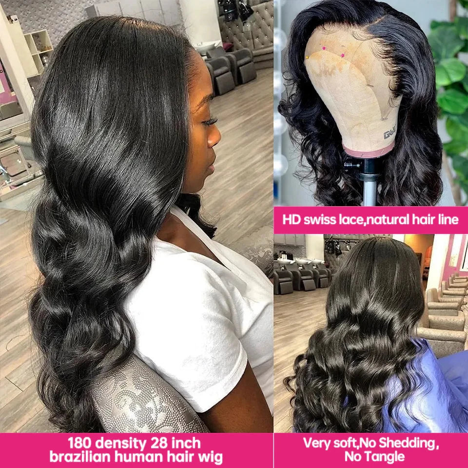 Wear And Go Glueless Human Hair Wigs Preplucked Brazilian Body Wave Ready To Wear