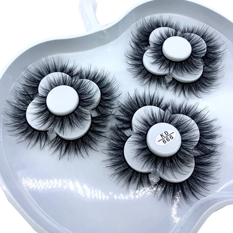 9 Pairs 8-25 mm 3d Mink Lashes Bulk Faux with Custom Box Wispy Natural Mink Lashes Pack Short Wholesales Natural False Eyelashes