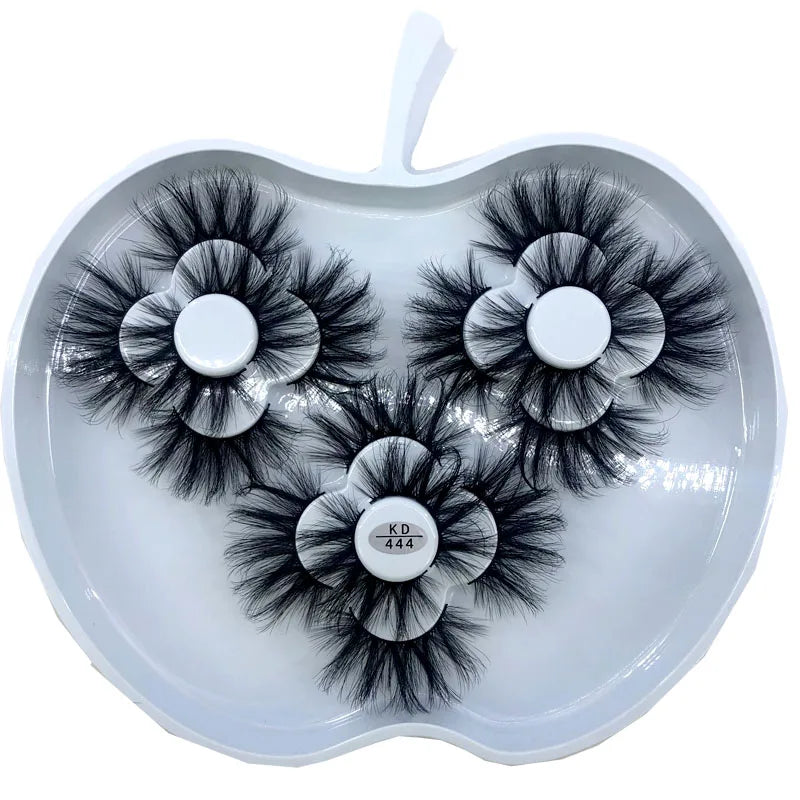 9 Pairs 8-25 mm 3d Mink Lashes Bulk Faux with Custom Box Wispy Natural Mink Lashes Pack Short Wholesales Natural False Eyelashes