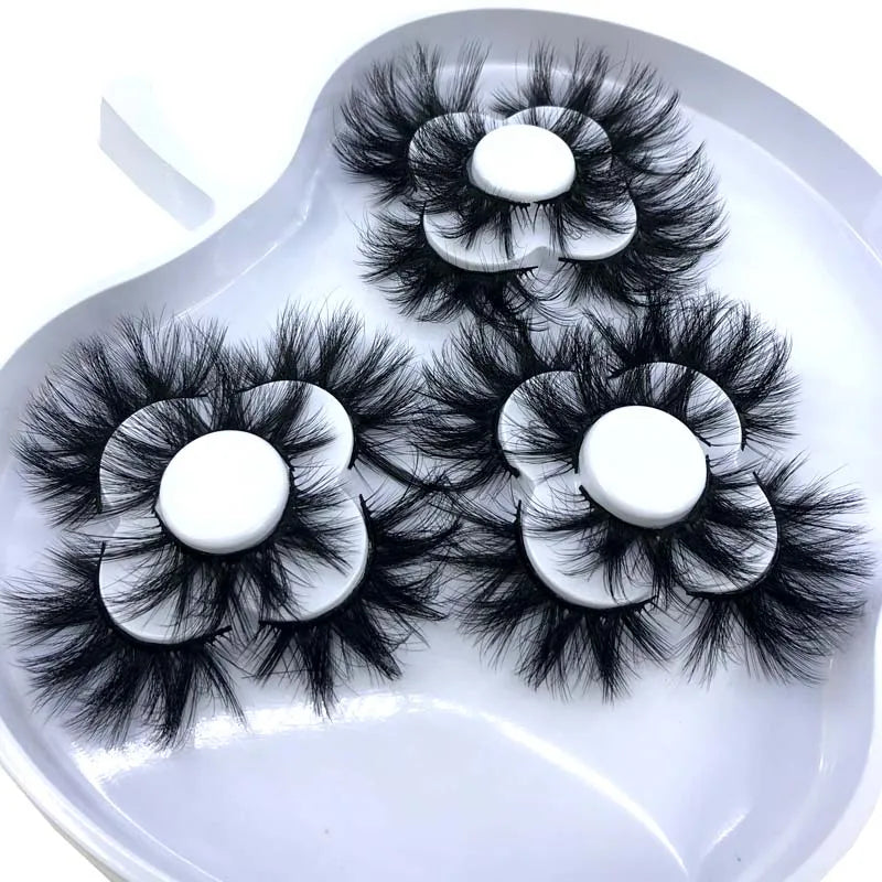 9 Pairs 8-25 mm 3d Mink Lashes Bulk Faux with Custom Box Wispy Natural Mink Lashes Pack Short Wholesales Natural False Eyelashes