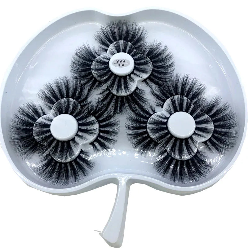 9 Pairs 8-25 mm 3d Mink Lashes Bulk Faux with Custom Box Wispy Natural Mink Lashes Pack Short Wholesales Natural False Eyelashes