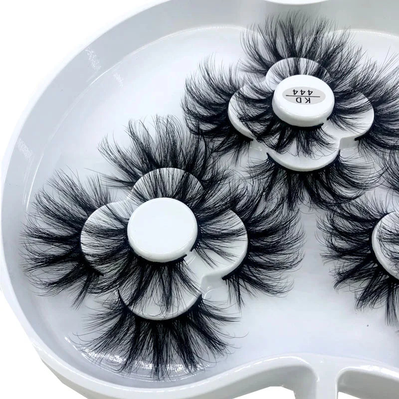 9 Pairs 8-25 mm 3d Mink Lashes Bulk Faux with Custom Box Wispy Natural Mink Lashes Pack Short Wholesales Natural False Eyelashes
