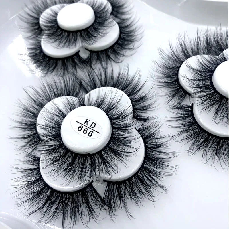 9 Pairs 8-25 mm 3d Mink Lashes Bulk Faux with Custom Box Wispy Natural Mink Lashes Pack Short Wholesales Natural False Eyelashes