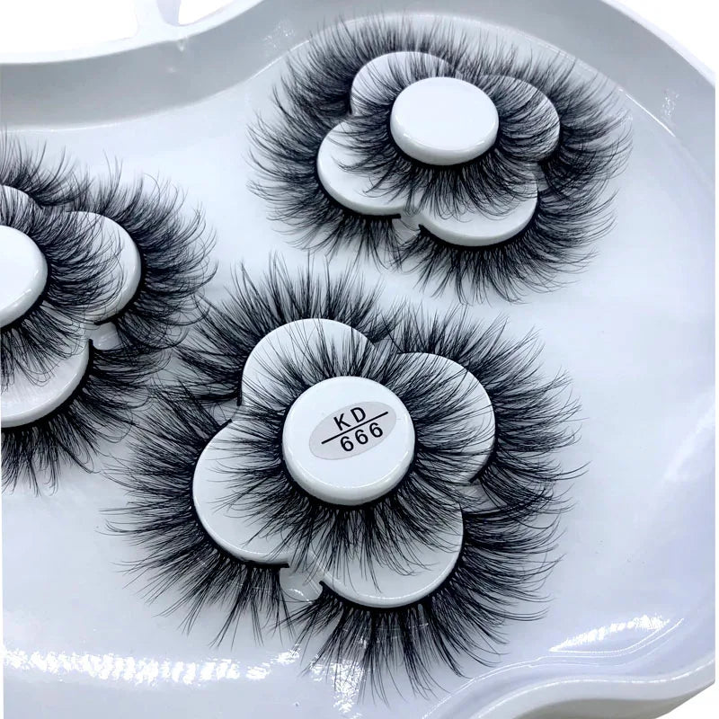 9 Pairs 8-25 mm 3d Mink Lashes Bulk Faux with Custom Box Wispy Natural Mink Lashes Pack Short Wholesales Natural False Eyelashes