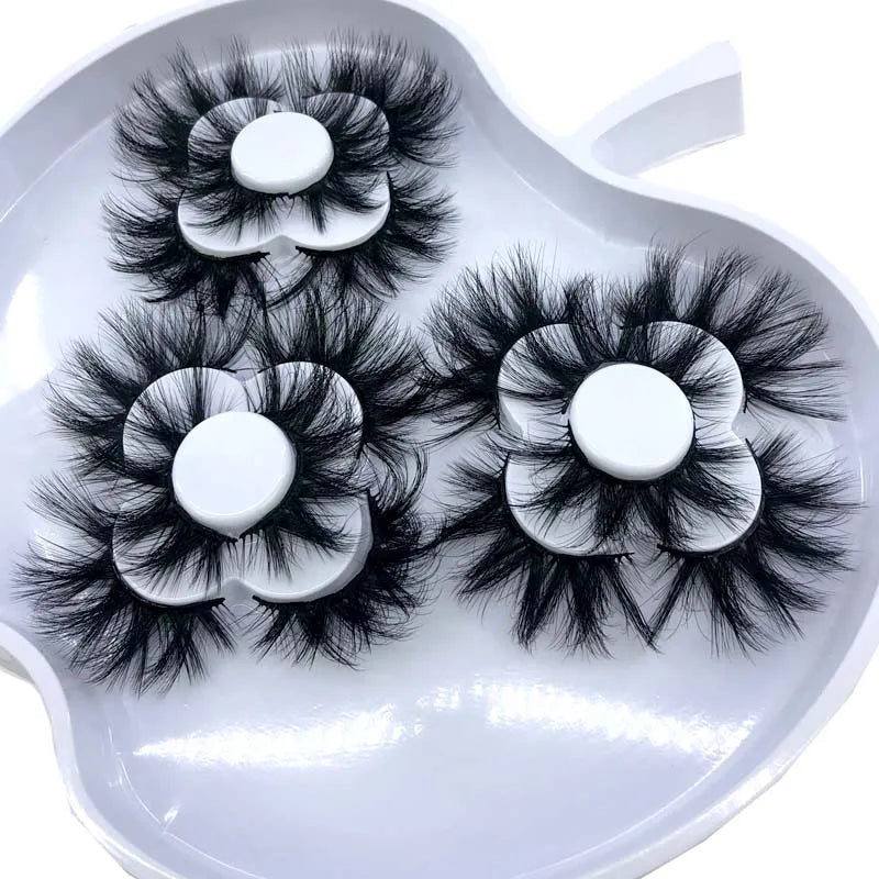 9 Pairs 8-25 mm 3d Mink Lashes Bulk Faux with Custom Box Wispy Natural Mink Lashes Pack Short Wholesales Natural False Eyelashes