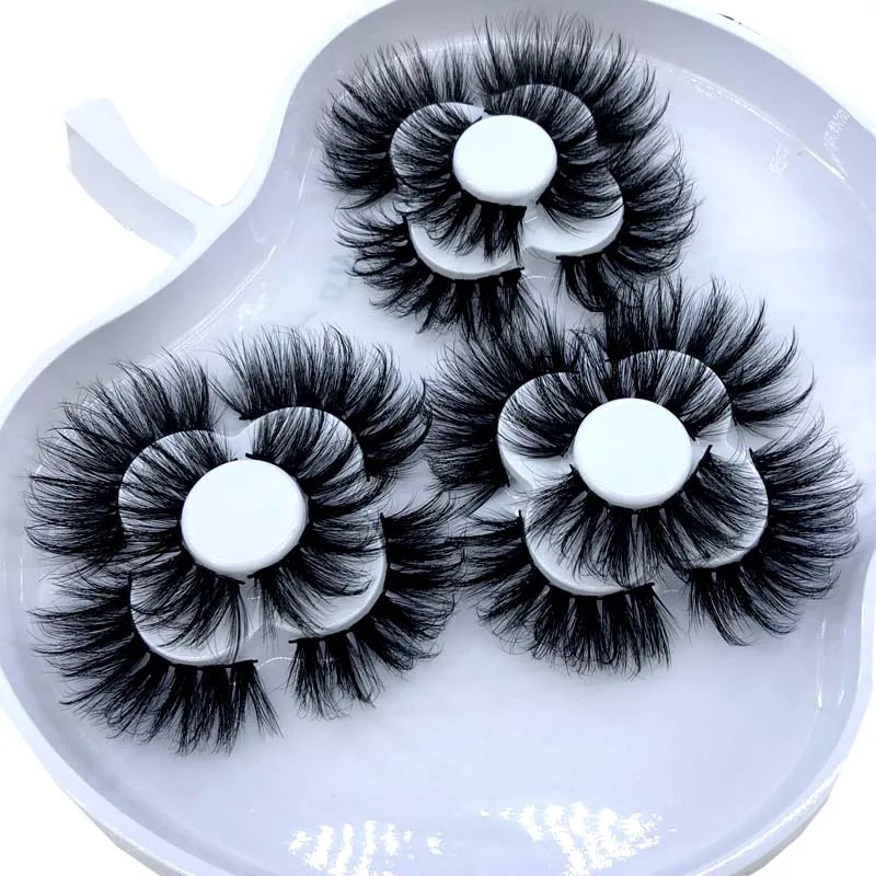 9 Pairs 8-25 mm 3d Mink Lashes Bulk Faux with Custom Box Wispy Natural Mink Lashes Pack Short Wholesales Natural False Eyelashes