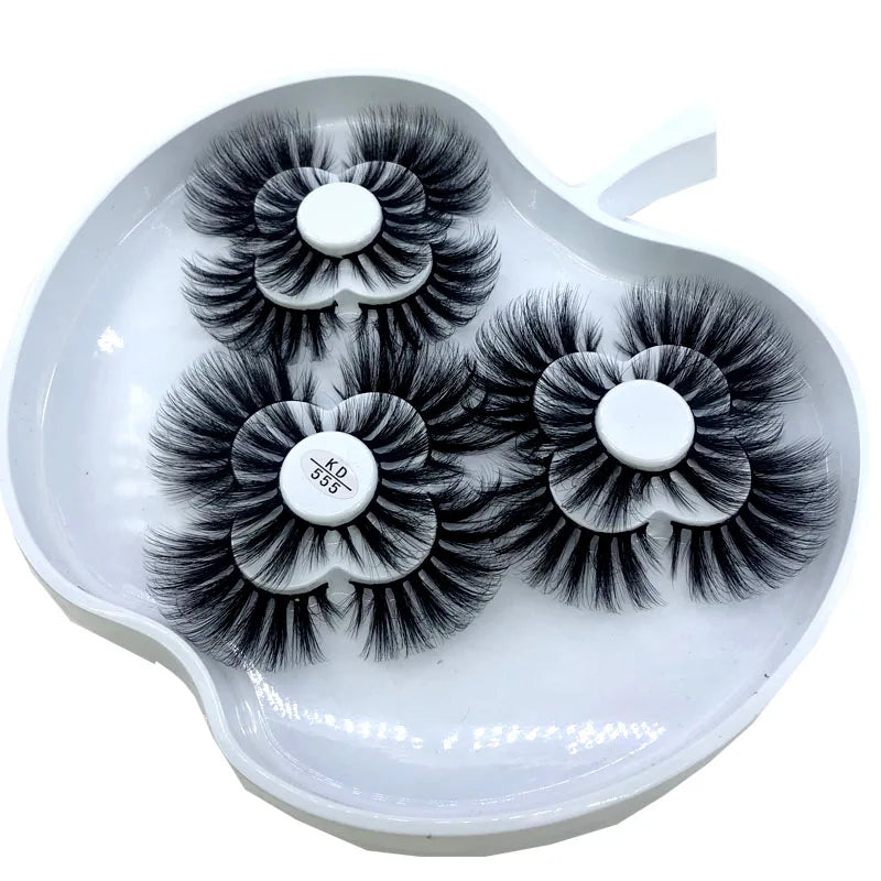 9 Pairs 8-25 mm 3d Mink Lashes Bulk Faux with Custom Box Wispy Natural Mink Lashes Pack Short Wholesales Natural False Eyelashes