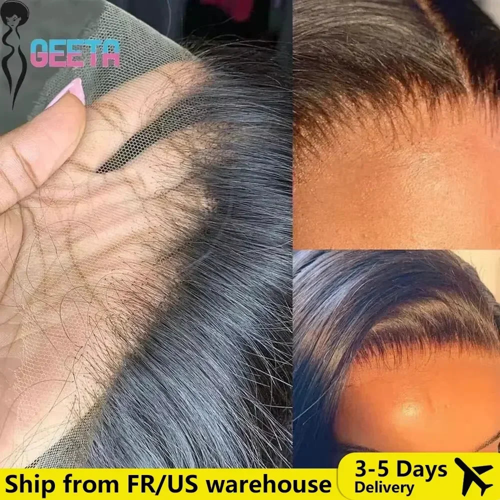 Bone Straight Hd Lace Frontal Wig 13x6 and Closure