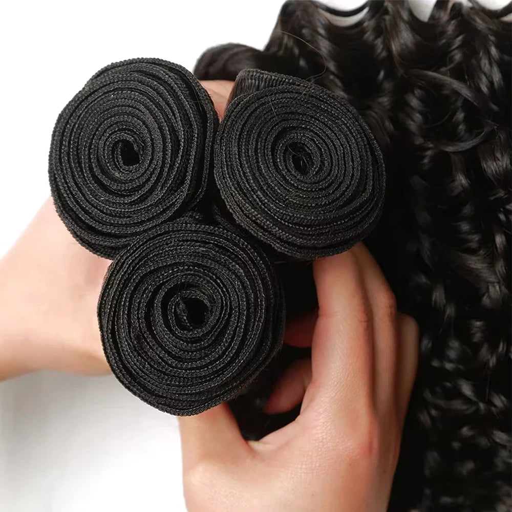 Deep Wave Human Hair Bundles
