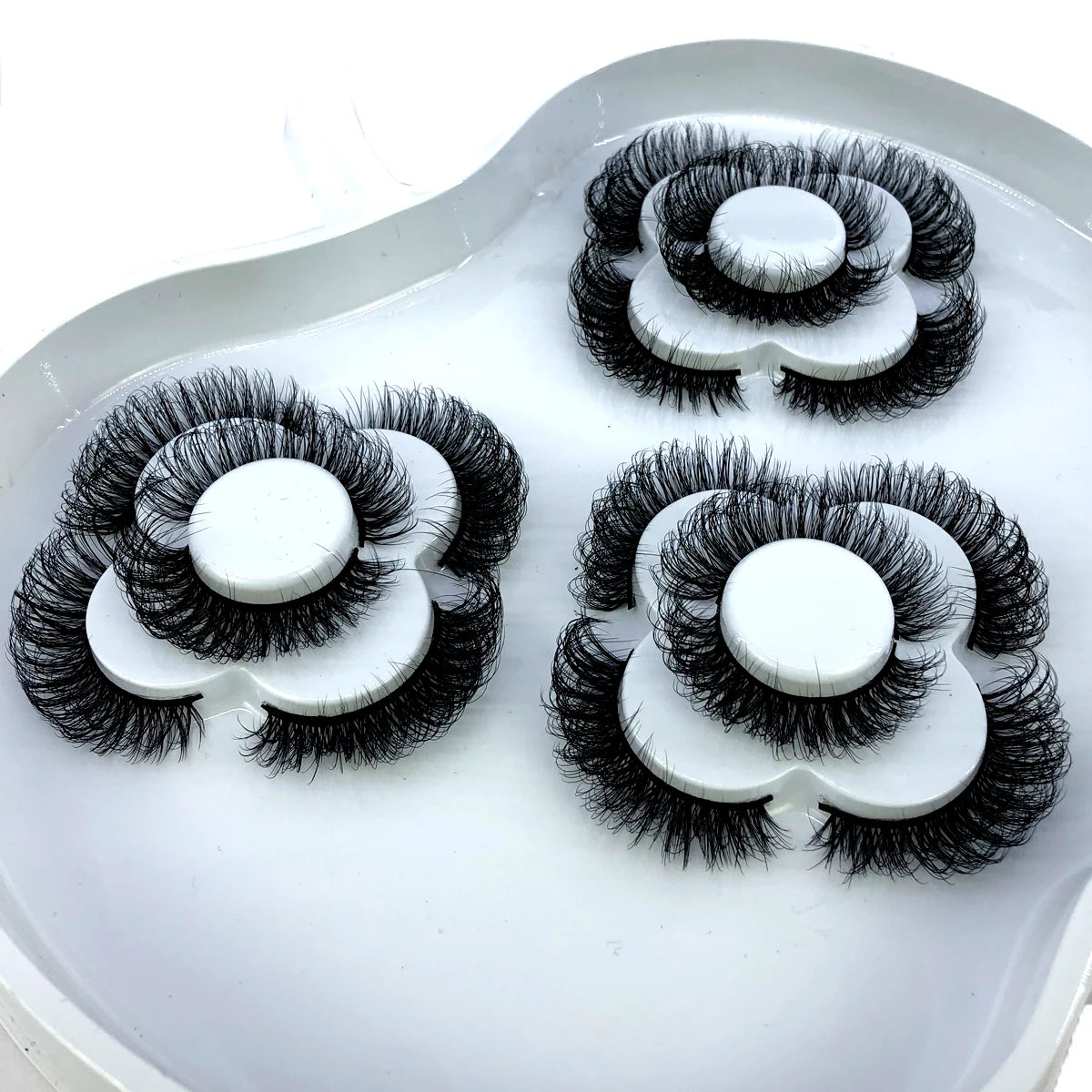 9 Pairs 8-25 mm 3d Mink Lashes Bulk Faux with Custom Box Wispy Natural Mink Lashes Pack Short Wholesales Natural False Eyelashes