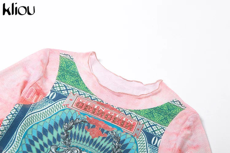 Iconic Dollar Mesh Top – Casual Glam Look
