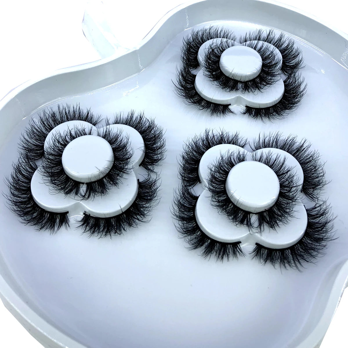 9 Pairs 8-25 mm 3d Mink Lashes Bulk Faux with Custom Box Wispy Natural Mink Lashes Pack Short Wholesales Natural False Eyelashes