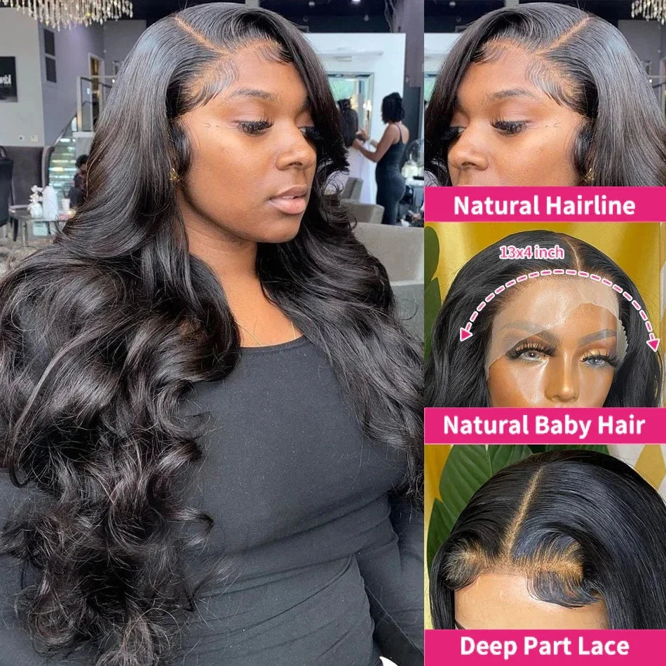 Wear And Go Glueless Human Hair Wigs Preplucked Brazilian Body Wave Ready To Wear