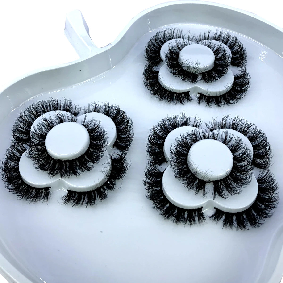 9 Pairs 8-25 mm 3d Mink Lashes Bulk Faux with Custom Box Wispy Natural Mink Lashes Pack Short Wholesales Natural False Eyelashes