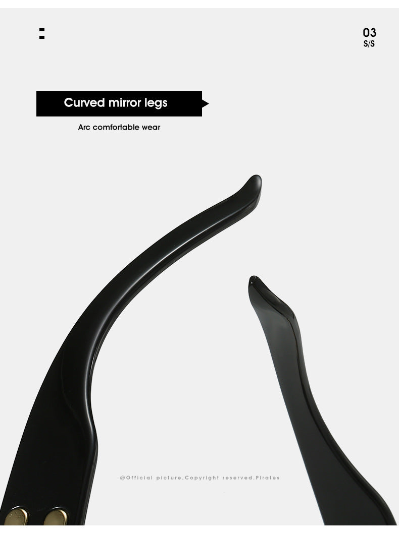 Rimless Wrap Around Futuristic Oversized Fashion Frameless