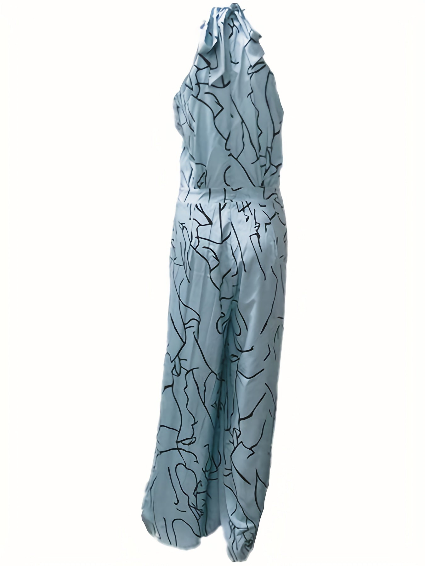 Glam Sway Elegant Waist Halter Jumpsuit