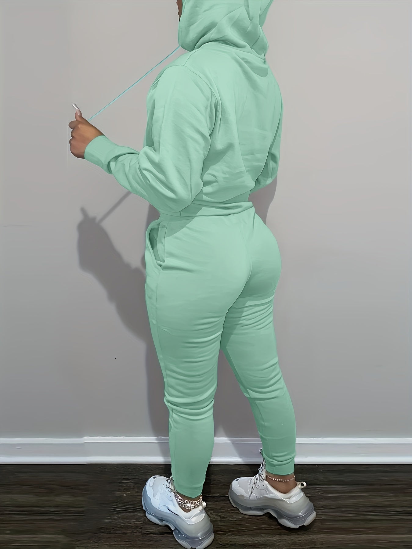 Women’s Relaxed Hoodie & Sweatpants Set – Casual Two-Piece Loungewear