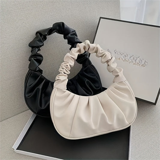 Cloud Ruched Hobo Bag