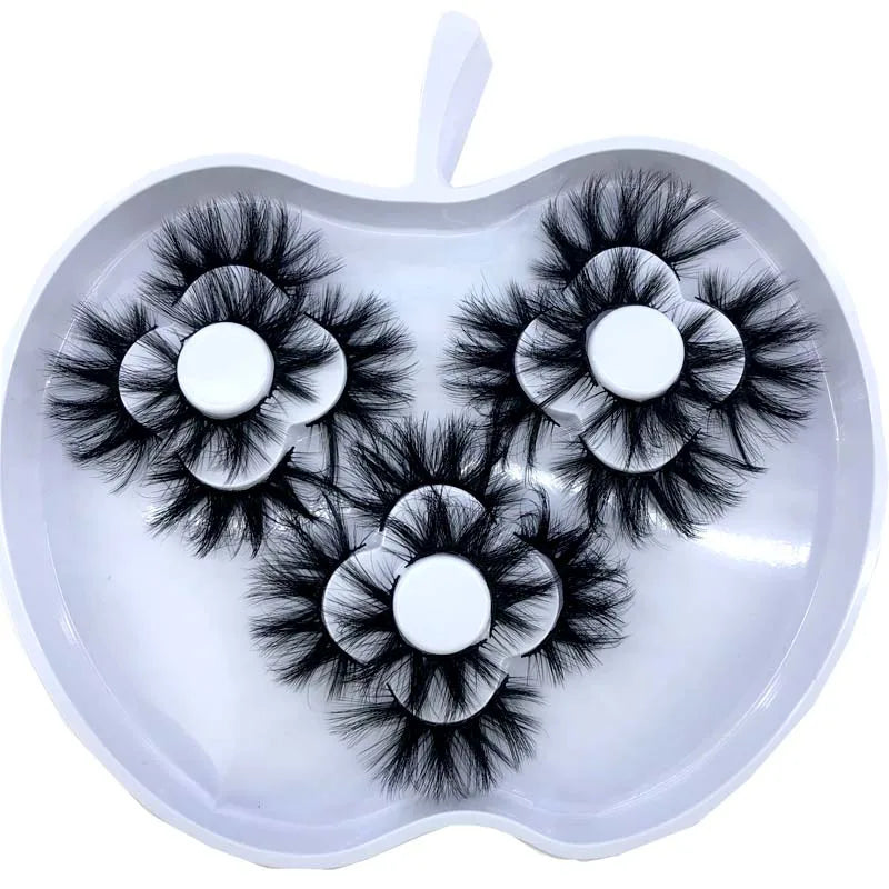 9 Pairs 8-25 mm 3d Mink Lashes Bulk Faux with Custom Box Wispy Natural Mink Lashes Pack Short Wholesales Natural False Eyelashes