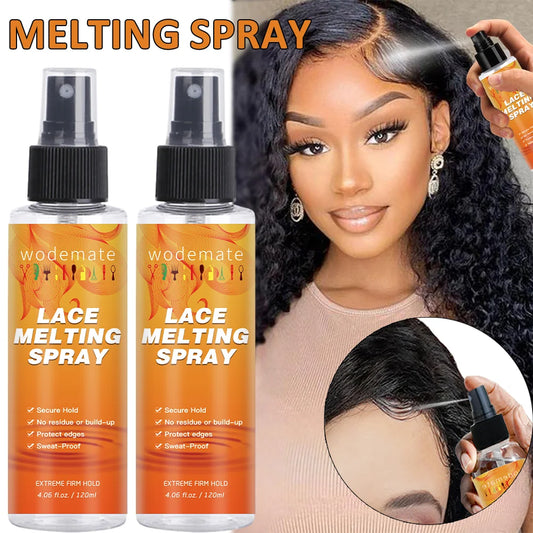 Seamless Lace Melt Spray – Fast-Drying Wig Adhesive with Natural Finish