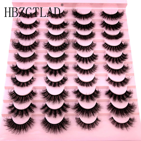 20 pairs natural 6d mink eyelashes eyelash