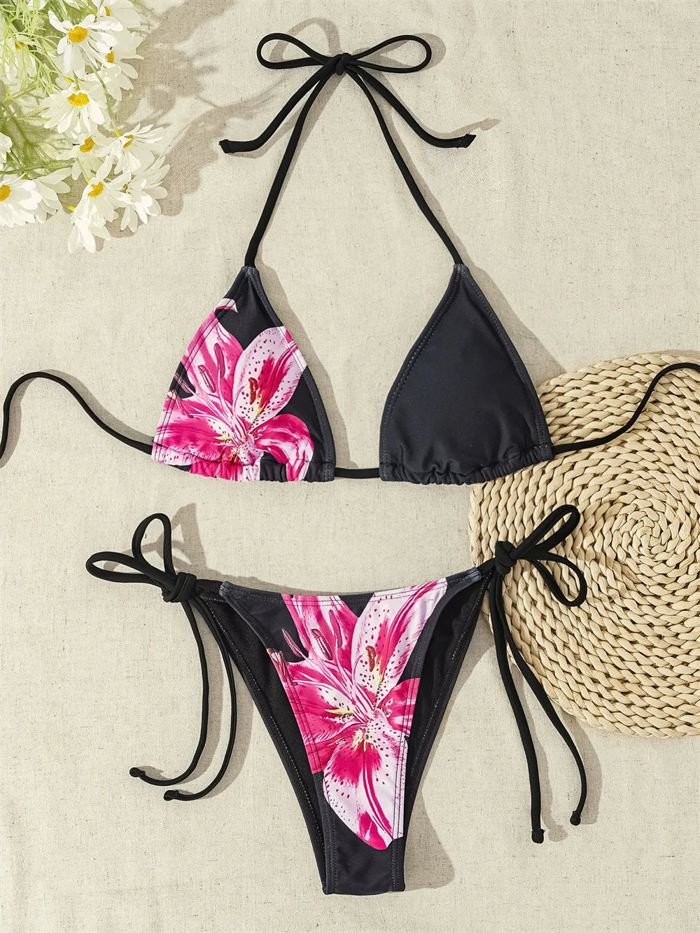 Slay & Swim 3 Piece Bikini Sets Women's High Waist Long Skirt